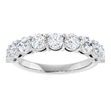 Platinum Round Lab-Grown Diamond Shared-Prong Anniversary Band – 1/3–2 1/6 CTW - view 3