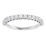 Platinum Round Lab-Grown Diamond Shared-Prong Anniversary Band – 1/3–2 1/6 CTW - view 3