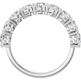Platinum Round Lab-Grown Diamond Shared-Prong Anniversary Band – 1/3–2 1/6 CTW - view 2