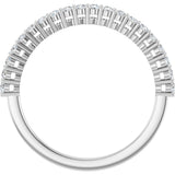 Platinum Round Lab-Grown Diamond Shared-Prong Anniversary Band – 1/3–2 1/6 CTW - view 2