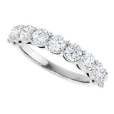 Platinum Round Lab-Grown Diamond Shared-Prong Anniversary Band – 1/3–2 1/6 CTW - view 5