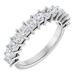 Platinum Square Lab-Grown Diamond Shared-Prong Anniversary Band – 3/4–2 1/4 CTW
