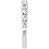 Platinum Round Lab-Grown Diamond Shared-Prong Anniversary Band – 1/3–2 1/6 CTW - view 4