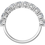 Platinum Round Lab-Grown Diamond Shared-Prong Anniversary Band – 1/3–2 1/6 CTW - view 2