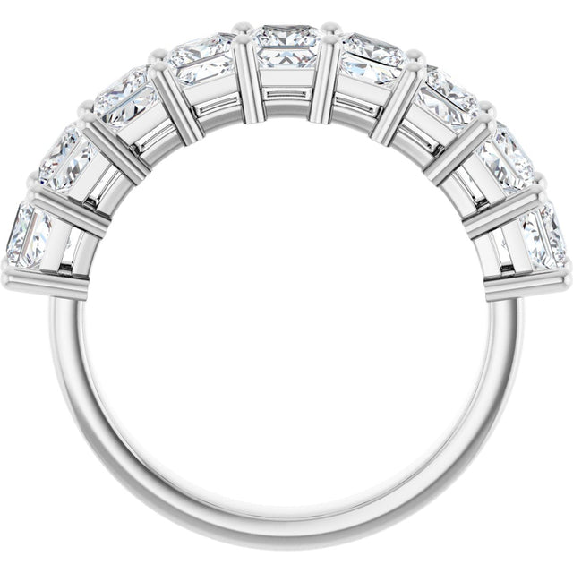Platinum Square Lab-Grown Diamond Shared-Prong Anniversary Band – 3/4–2 1/4 CTW - view 2