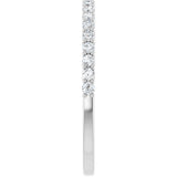 Platinum Round Lab-Grown Diamond Shared-Prong Anniversary Band – 1/3–2 1/6 CTW - view 4