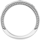 Platinum Square Natural Diamond Anniversary Band – 1/6 CTW - view 2
