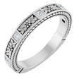 Platinum Square Natural Diamond Anniversary Band – 1/6 CTW