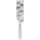 Platinum Marquise Lab-Grown Diamond Anniversary Band – 5/8 CTW - view 4