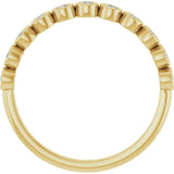 10K Gold Round Lab-Grown Diamond Bezel-Set Anniversary Band – .08–1/5 CTW - Yellow Gold - view 2