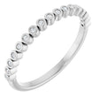 Platinum Round Lab-Grown Diamond Bezel-Set Anniversary Band – .08–1 1/3 CTW