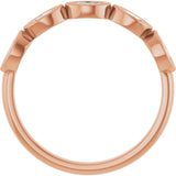 14K Gold Marquise Natural Diamond Bezel-Set Anniversary Band – 1/3–5/8 CTW - Rose Gold - view 2