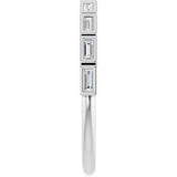 10K Gold Straight Baguette Lab-Grown Diamond Bezel-Set Anniversary Band – 1/6–3/8 CTW - White Gold - view 4