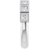 Platinum Round Lab-Grown Diamond Bezel-Set Anniversary Band – .08–1 1/3 CTW - view 4