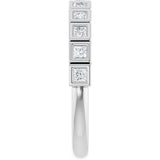 Platinum Round Lab-Grown Diamond Bezel-Set Anniversary Band – .08–1 1/3 CTW - view 4