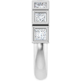 Platinum Square Lab-Grown Diamond Bezel-Set Anniversary Band – 1/2–2 3/4 CTW - view 4
