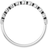 Platinum Round Lab-Grown Diamond Bezel-Set Anniversary Band – .08–1 1/3 CTW - view 2