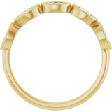 14K Gold Marquise Natural Diamond Bezel-Set Anniversary Band – 1/3–5/8 CTW - Yellow Gold - view 2