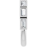 Platinum Straight Baguette Natural Diamond Bezel-Set Anniversary Band – 1/6–3/4 CTW - view 4