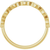 14K Gold Marquise Lab-Grown Diamond Bezel-Set Anniversary Band – 3.5x1.75 mm Stones - Yellow Gold - view 2