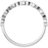 Platinum Marquise Lab-Grown Diamond Bezel-Set Anniversary Band – 3.5x1.75 mm Stones - view 2