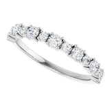 Platinum Round Lab-Grown Diamond Anniversary Band – 3/8–1 1/4 CTW - view 5