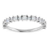 Platinum Square Natural Diamond Anniversary Band – 1/2–1 1/3 CTW - view 3