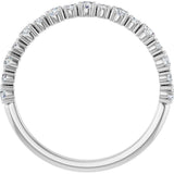 Platinum Round Lab-Grown Diamond Anniversary Band – 3/8–1 1/4 CTW - view 2
