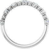 Platinum Round Lab-Grown Diamond Anniversary Band – 3/8–1 1/4 CTW - view 2