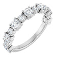 Platinum Round Lab-Grown Diamond Anniversary Band – 3/8–1 1/4 CTW