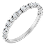 Platinum Round Lab-Grown Diamond Anniversary Band – 3/8–1 1/4 CTW