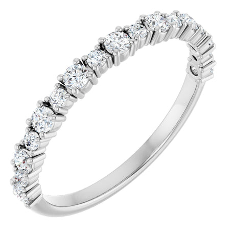 Platinum Round Lab-Grown Diamond Anniversary Band – 3/8–1 1/4 CTW