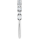 Platinum Round Lab-Grown Diamond Anniversary Band – 3/8–1 1/4 CTW - view 4