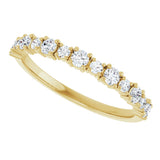 14K Gold Round Lab-Grown Diamond Anniversary Band – 3/8–1 1/4 CTW - Yellow Gold - view 5