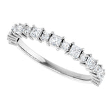 Platinum Square Lab-Grown Diamond Anniversary Band – 1/2 CTW - view 5
