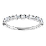 Platinum Asscher Natural Diamond Anniversary Band – 1/2–1 1/3 CTW - view 3