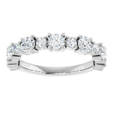Platinum Round Lab-Grown Diamond Anniversary Band – 3/8–1 1/4 CTW - view 3