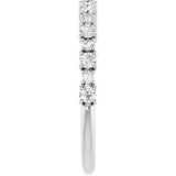 Platinum Round Lab-Grown Diamond Anniversary Band – 3/8–1 1/4 CTW - view 4
