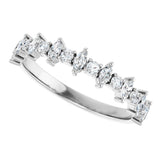 Platinum Marquise Natural Diamond Anniversary Band – 3/8–5/8 CTW - view 5