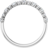 Platinum Round Lab-Grown Diamond Anniversary Band – 3/8–1 1/4 CTW - view 2