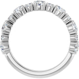 Platinum Round Lab-Grown Diamond Anniversary Band – 3/8–1 1/4 CTW - view 2