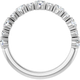 Platinum Round Lab-Grown Diamond Anniversary Band – 3/8–1 1/4 CTW - view 2
