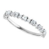 Platinum Asscher Natural Diamond Anniversary Band – 1/2–1 1/3 CTW - view 5