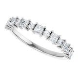 Platinum Square Natural Diamond Anniversary Band – 1/2–1 1/3 CTW - view 5