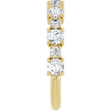 14K Gold Round Lab-Grown Diamond Anniversary Band – 3/8–1 1/4 CTW - Yellow Gold - view 4