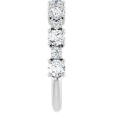 Platinum Round Lab-Grown Diamond Anniversary Band – 3/8–1 1/4 CTW - view 4