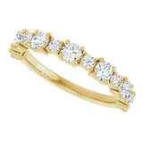 14K Gold Round Lab-Grown Diamond Anniversary Band – 3/8–1 1/4 CTW - Yellow Gold - view 5