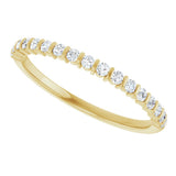 10K Gold Round Lab-Grown Diamond Bar Channel-Set Anniversary Band – 1/5–5/8 CTW - Yellow Gold - view 5