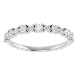 Platinum Round Lab-Grown Diamond Anniversary Band – 3/8–1 1/4 CTW - view 3