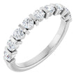 Platinum Round Lab-Grown Diamond Bar Channel-Set Anniversary Band – 2.8 mm Stones